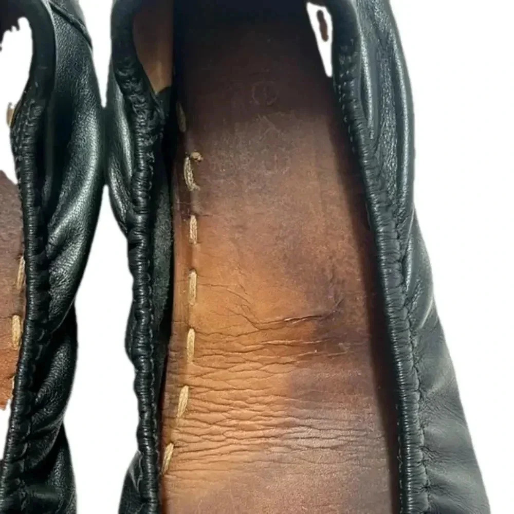 Imperfect Tieks ballet flats classic Italian leather black ballet‎ flats size 9 - Picture 6 of 13